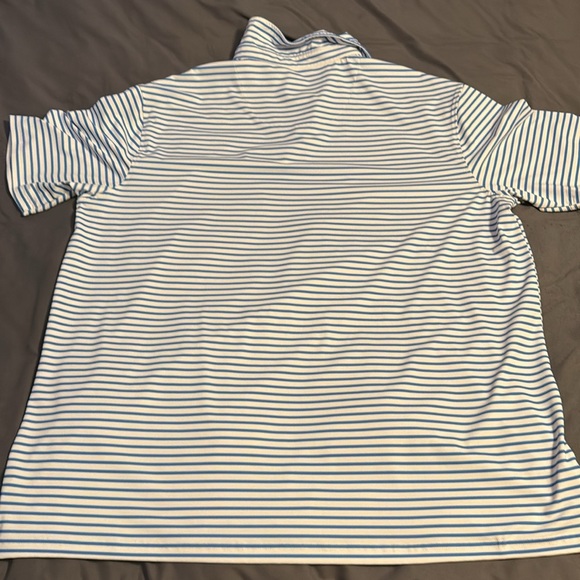 Local Boy Outfitters Blue and White Polo Shirt with Stripes - Picture 4 of 4
